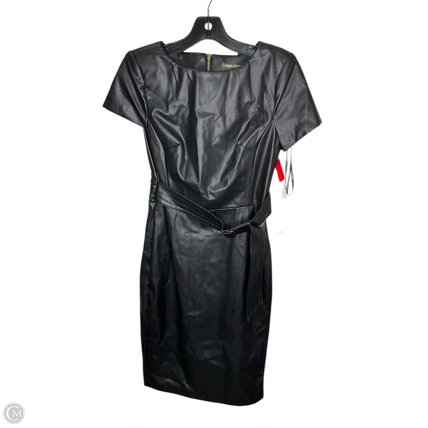 Dress Party Midi By Calvin Klein In Black, Size: 2