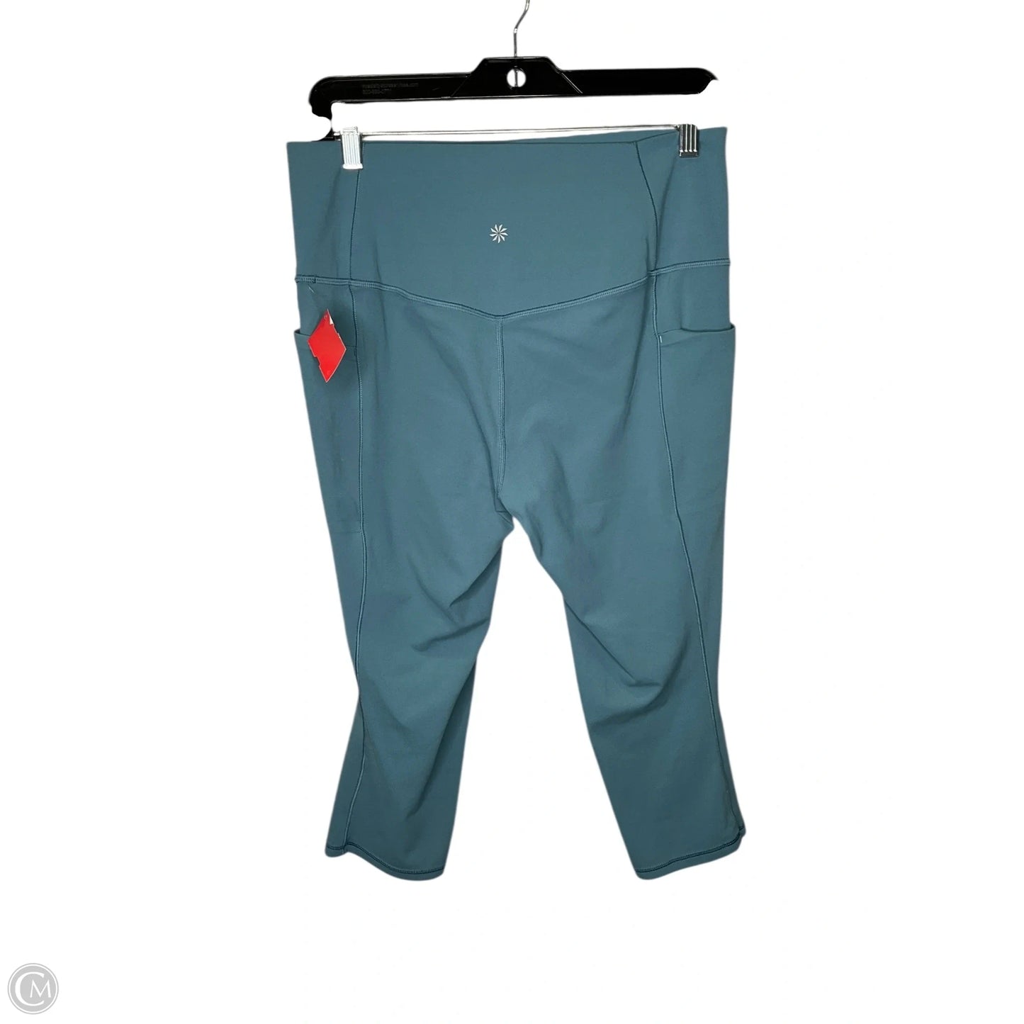 Athletic Capris By Athleta In Teal, Size: L