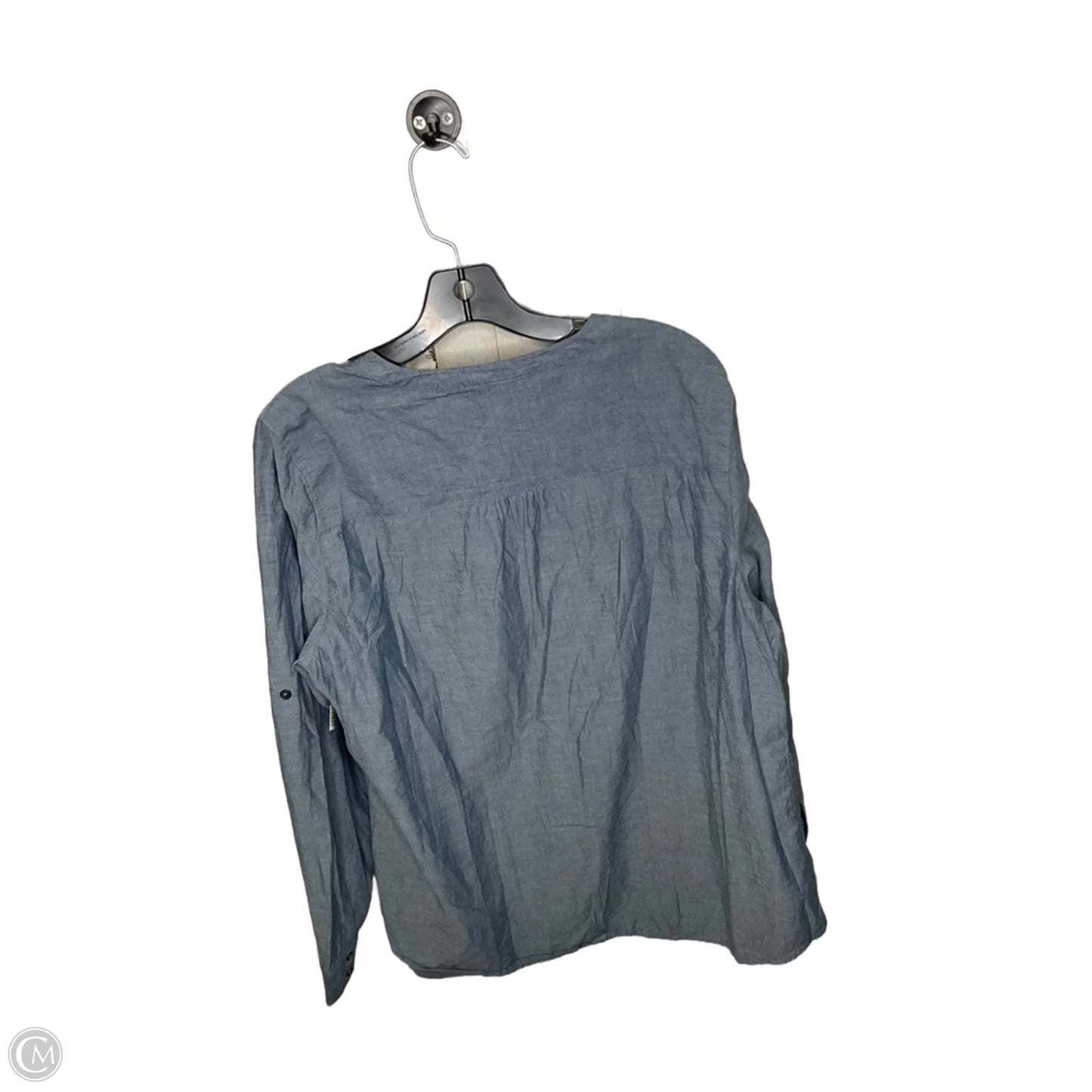 Top Long Sleeve By Gap In Blue, Size: Xl