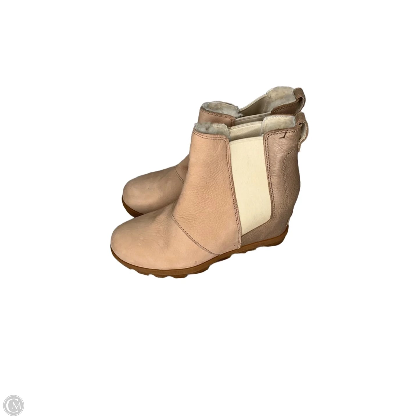 Boots Ankle Heels By Sorel In Pink, Size: 8.5