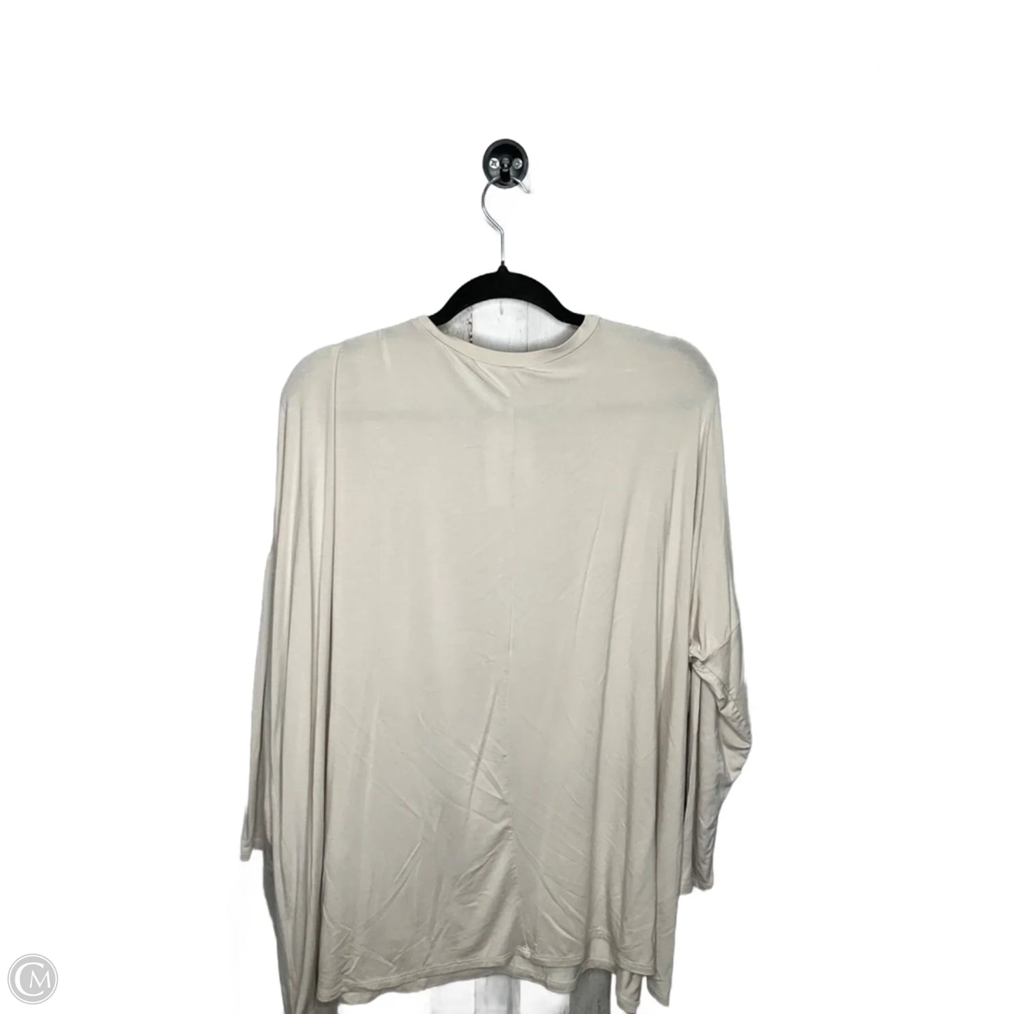 Top Long Sleeve By Zenana In Beige, Size: S
