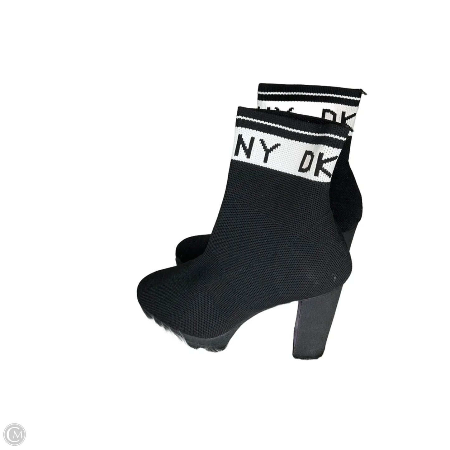 Boots Ankle Heels By Dkny In Black, Size: 9