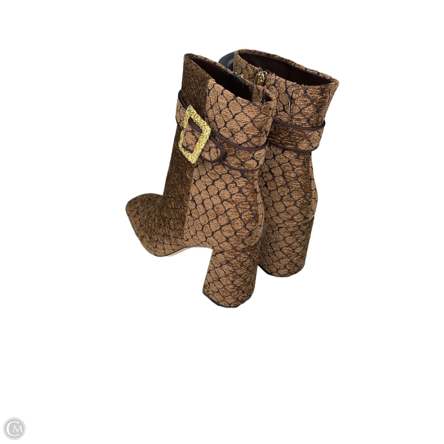 Boots Ankle Heels By Sam Edelman In Brown, Size: 8.5