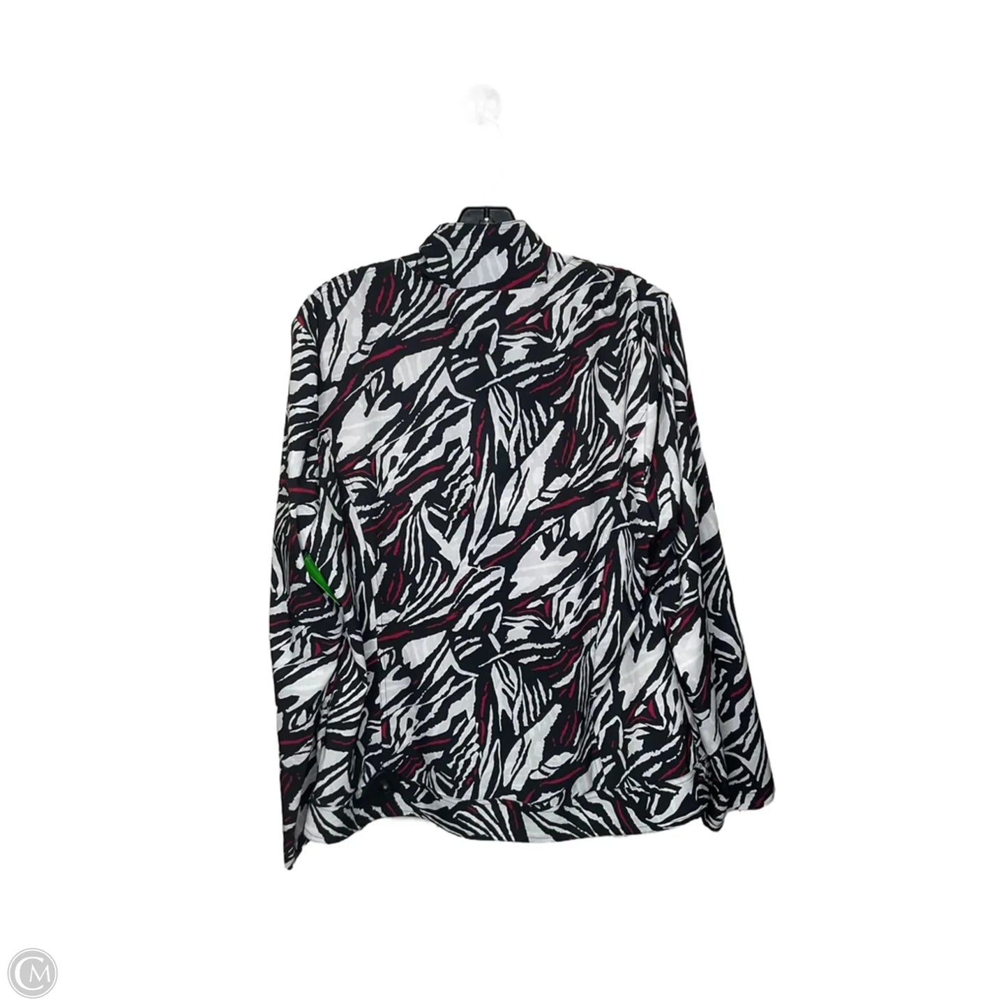 Athletic Jacket By Peck And Peck In Black & White, Size: Xl