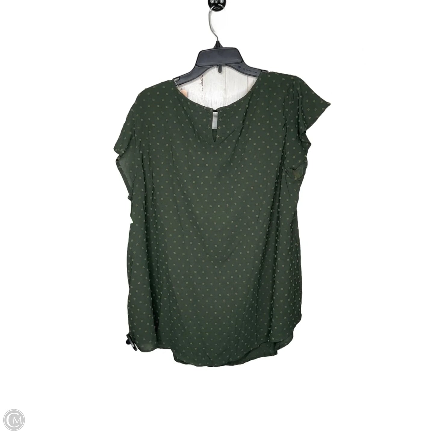 Top Short Sleeve By Bloomchic In Green, Size: 1x