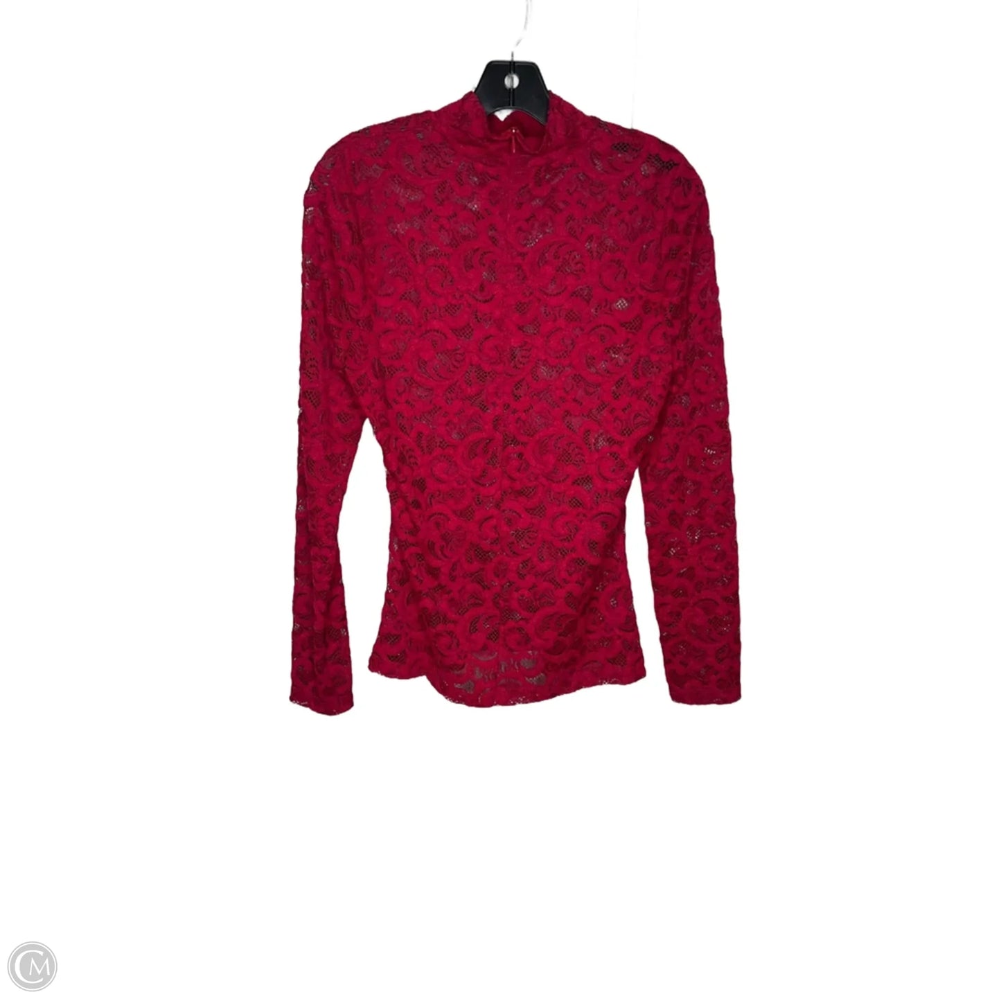Top Long Sleeve By White House Black Market In Red, Size: S