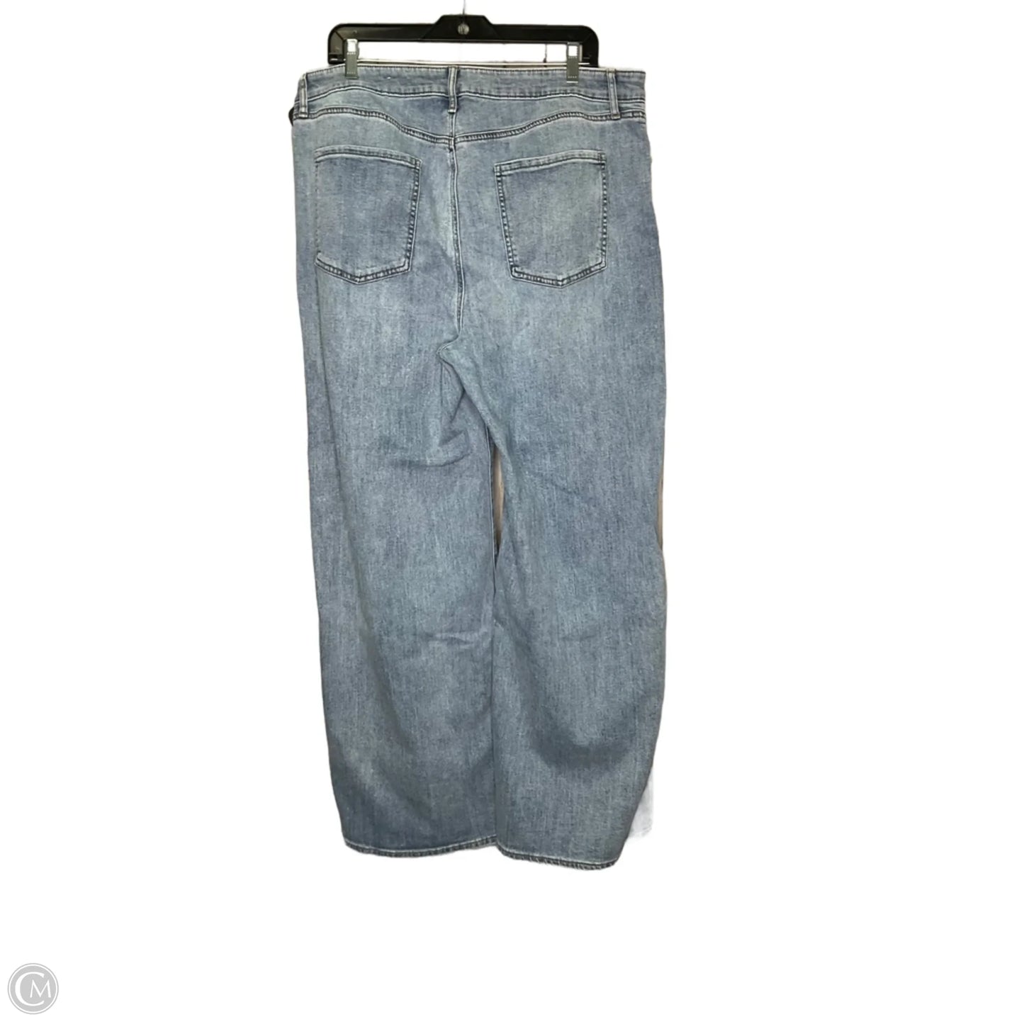 Jeans Wide Leg By Chicos In Blue Denim, Size: 18