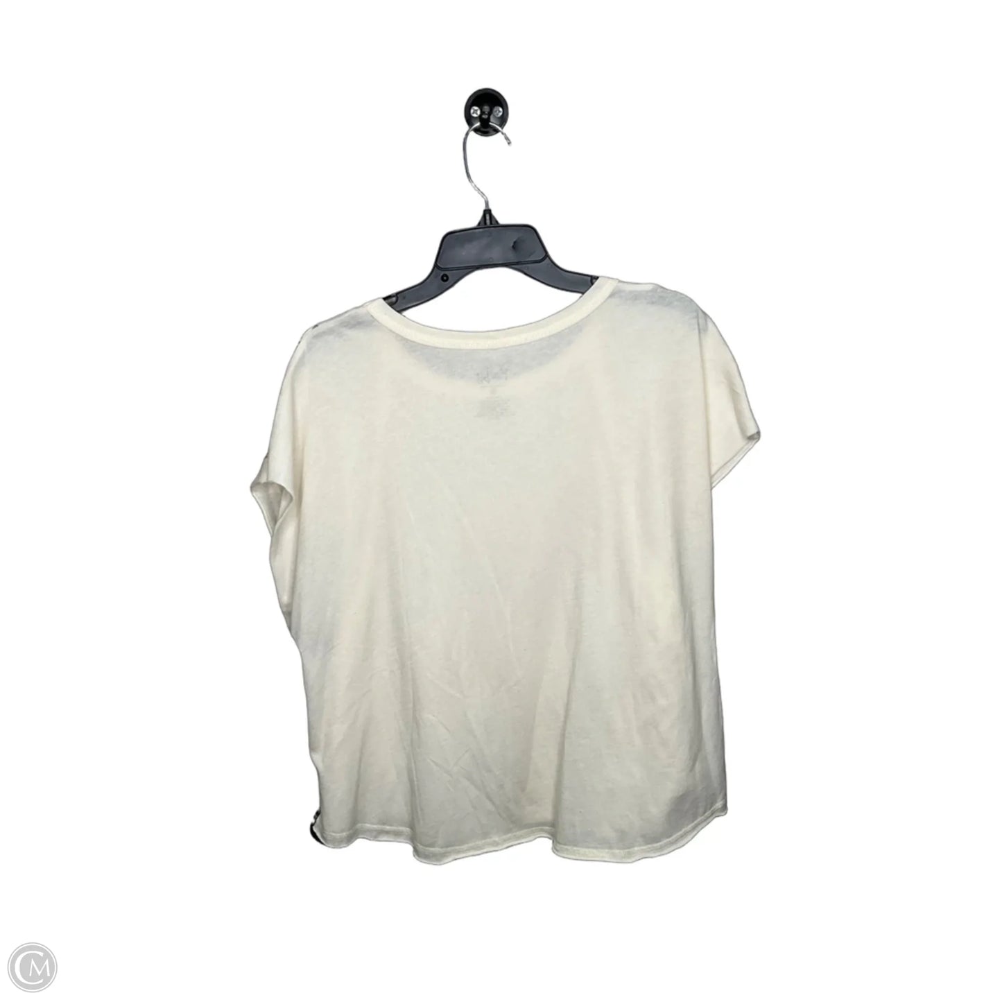 Top Short Sleeve By Jantzen In Cream, Size: Xl