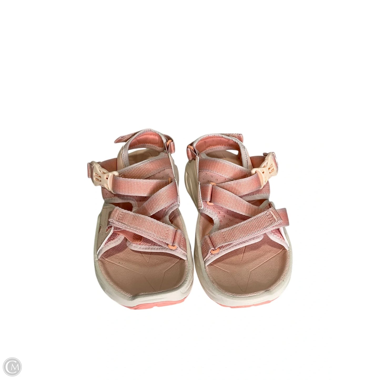 Sandals Flats By Hoka In Peach, Size: 8