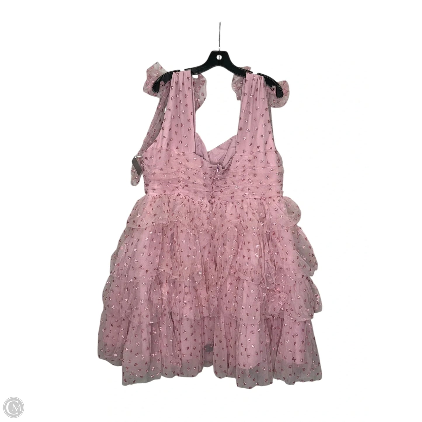 Dress Party Midi By Cmb In Pink, Size: 1x