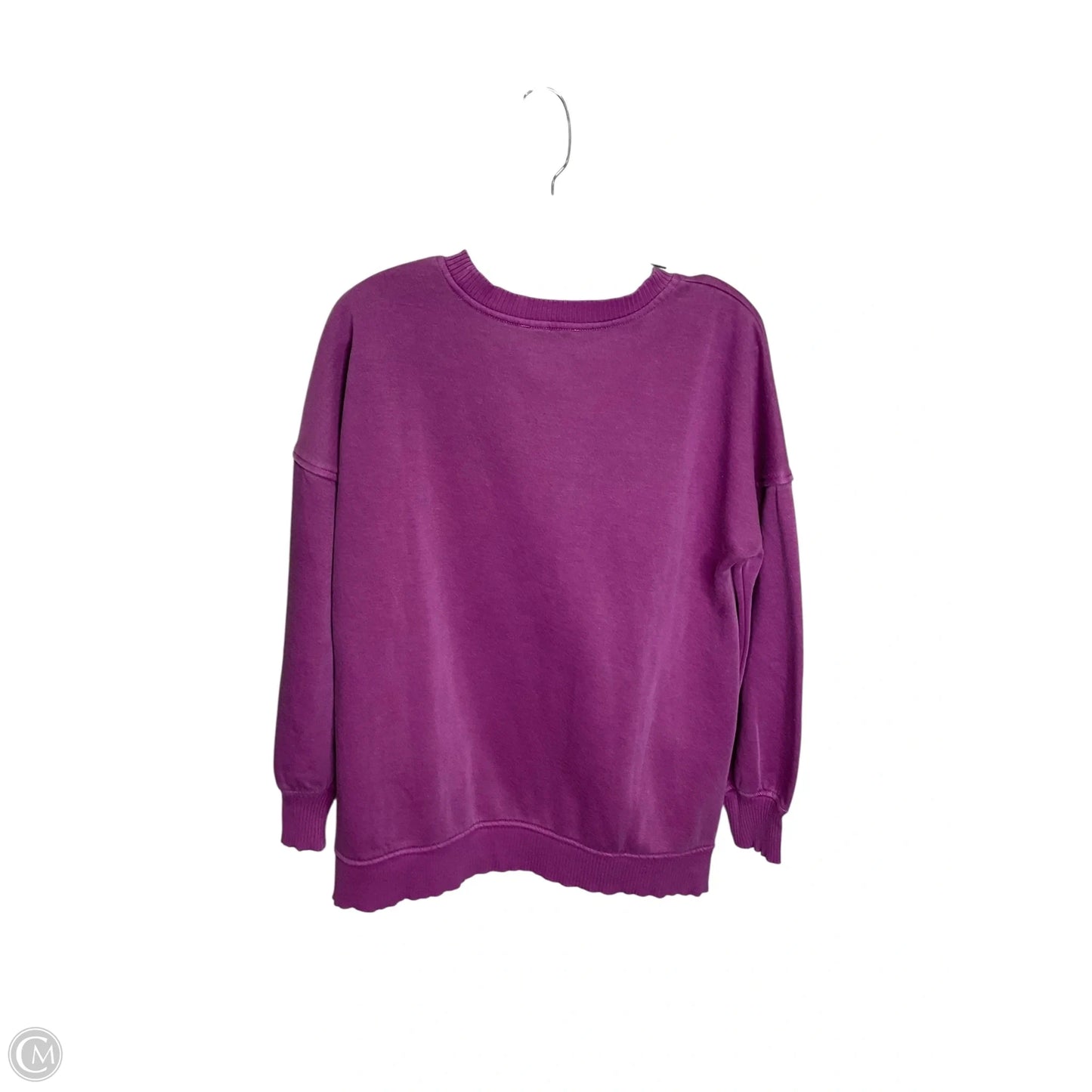 Sweatshirt Crewneck By Zenana Outfitters In Purple, Size: S