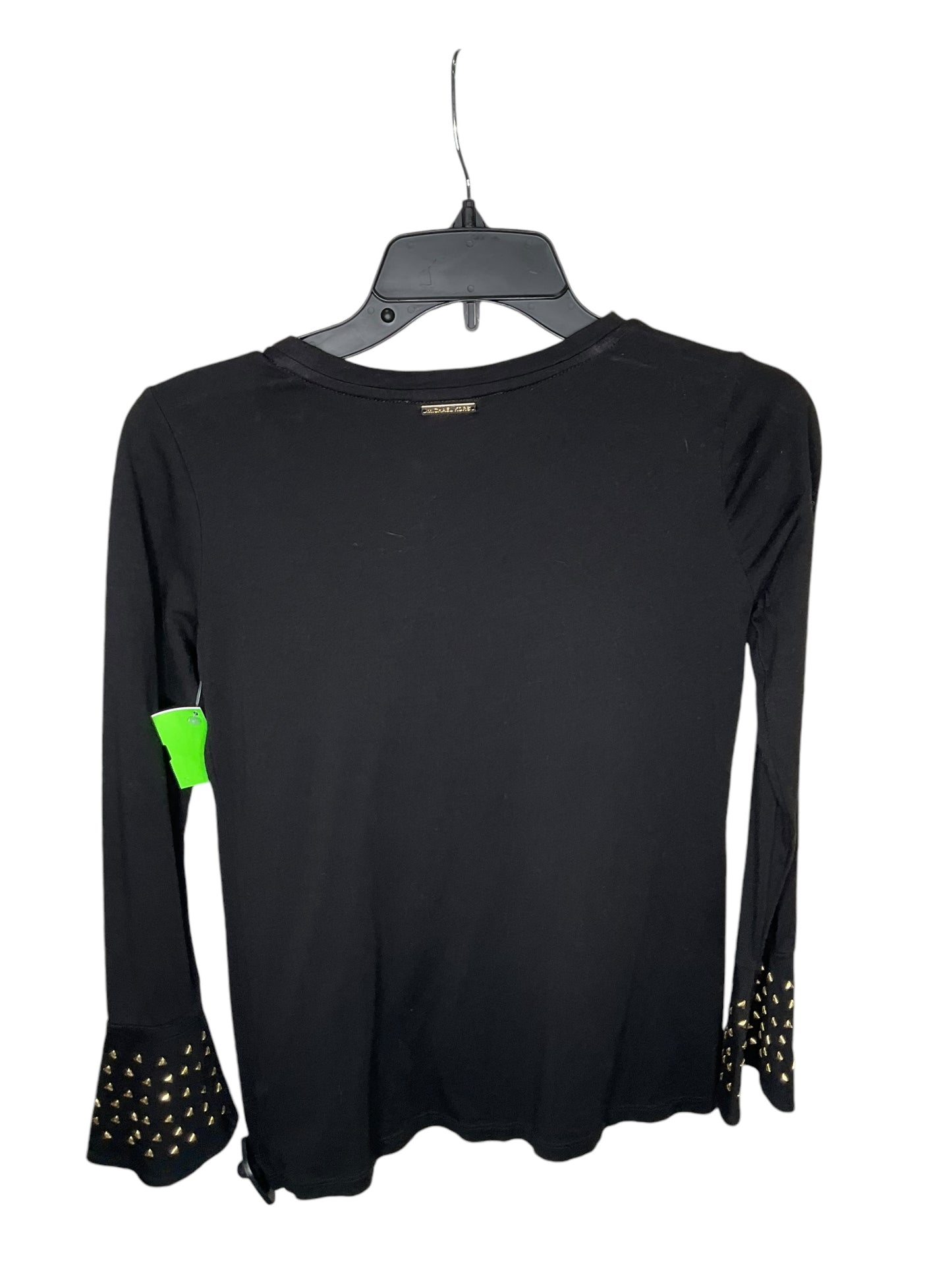 Top Long Sleeve By Michael Kors In Black, Size: Xs