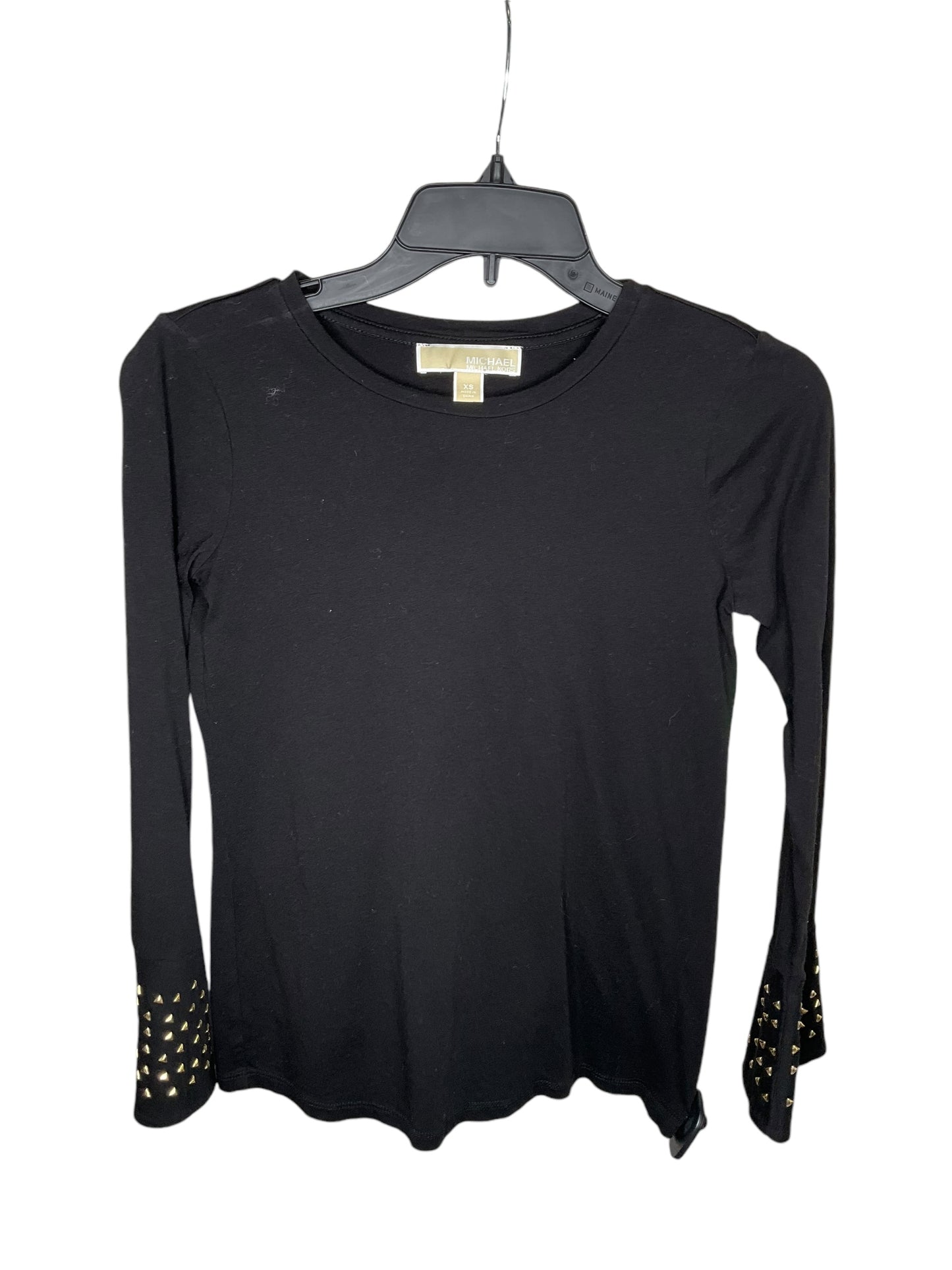 Top Long Sleeve By Michael Kors In Black, Size: Xs