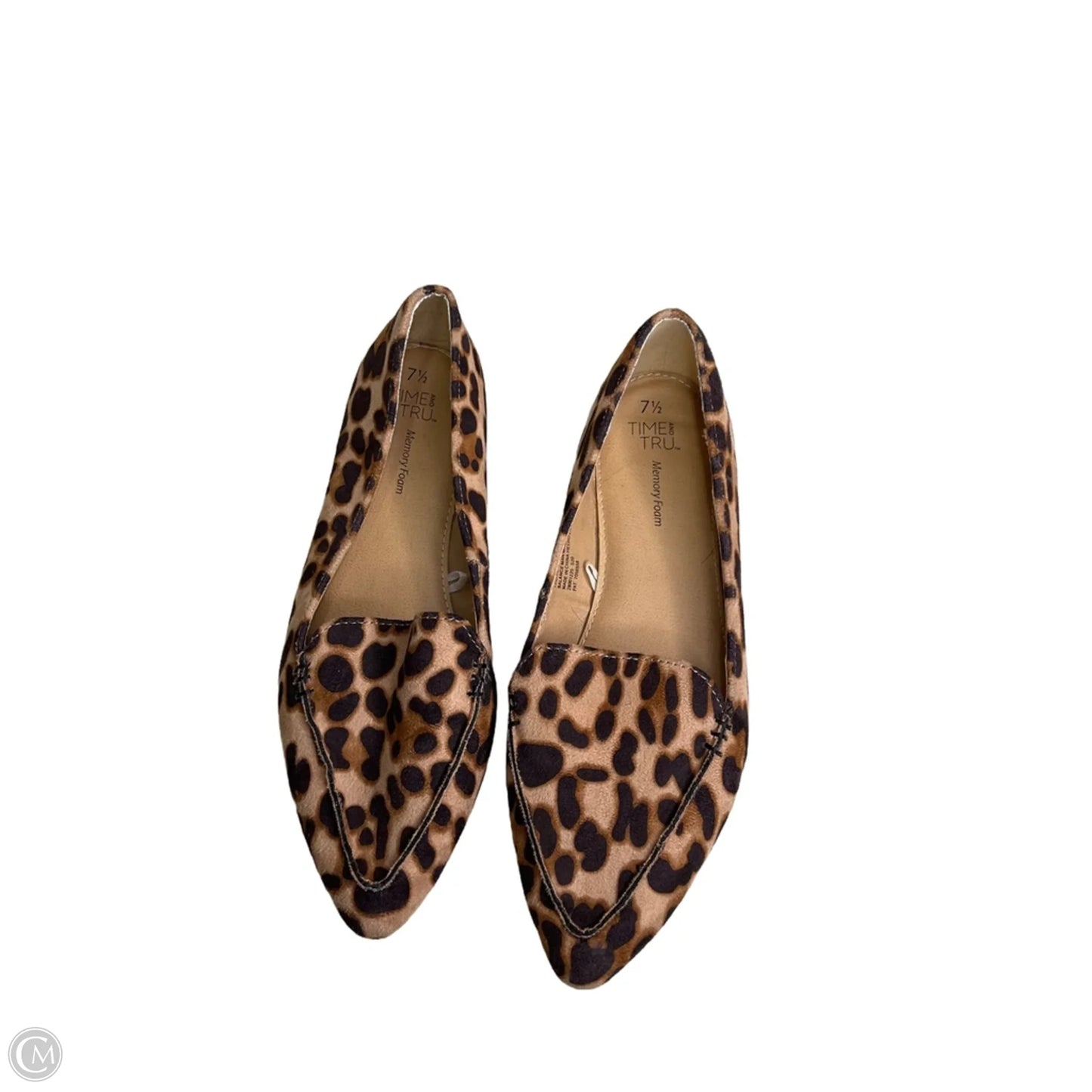 Shoes Flats By Time And Tru In Animal Print, Size: 7.5