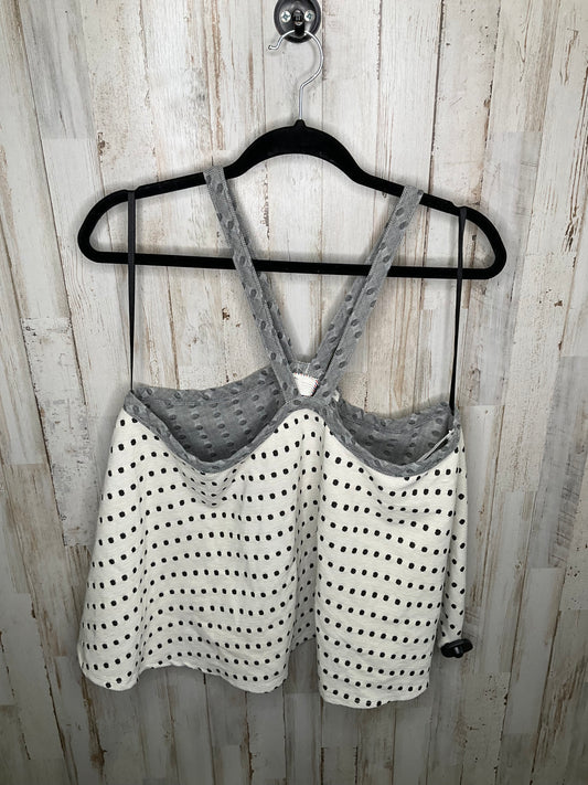 Polkadot Pattern Top Sleeveless Anthropologie, Size Xl