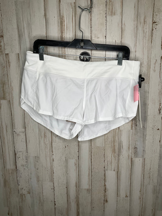 Athletic Shorts By Lululemon In White, Size: 10