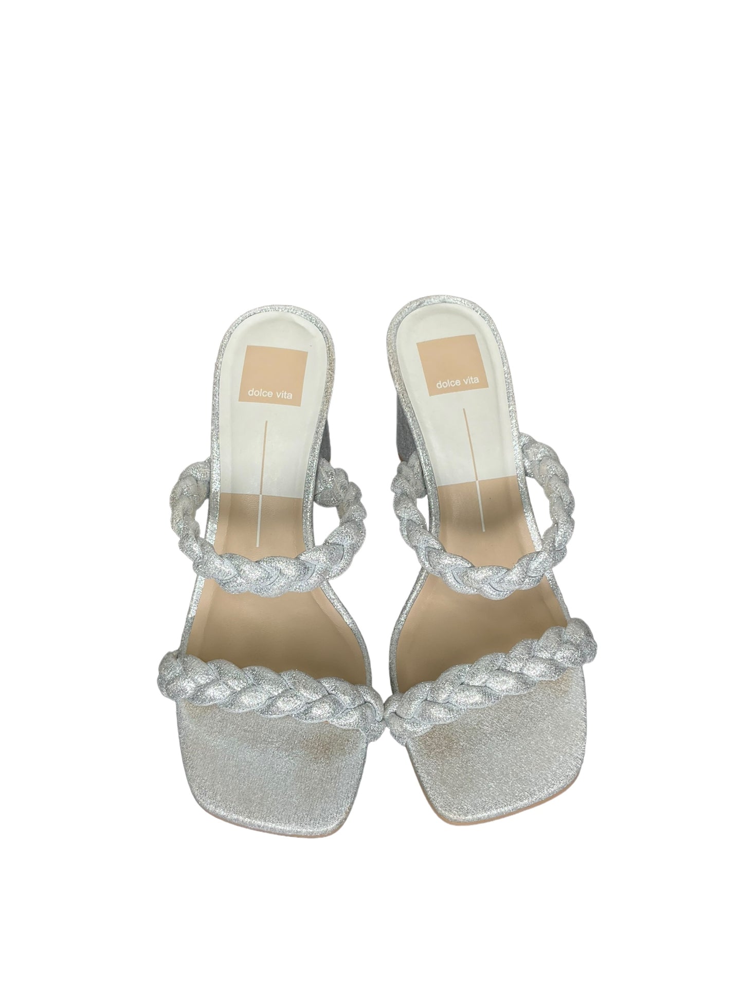 Shoes Heels Block By Dolce Vita In Silver, Size: 8