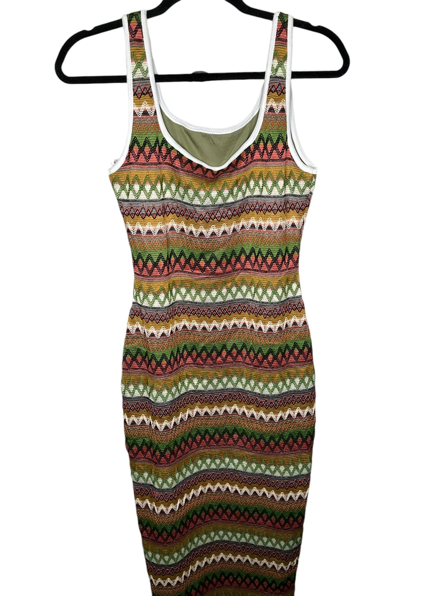 Dress Casual Midi By Clothes Mentor In Multi-colored, Size: M