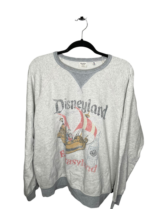 Sweatshirt Crewneck By Disney Store In Grey, Size: L