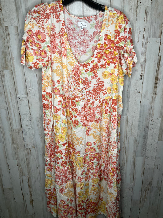 Dress Casual Maxi By True Craft In Floral Print, Size: L