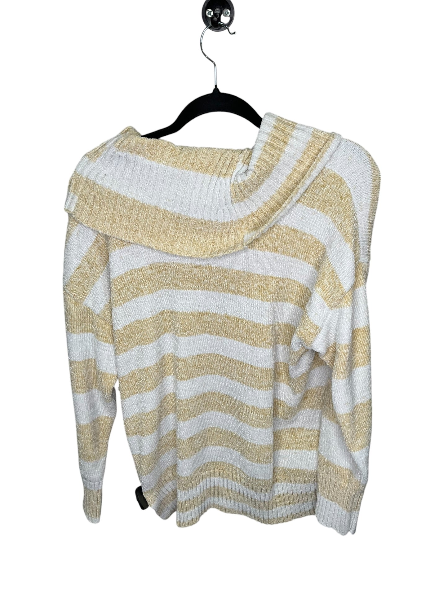 Sweater By Calvin Klein In Striped Pattern, Size: L