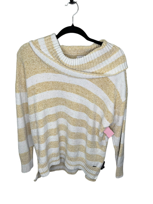 Sweater By Calvin Klein In Striped Pattern, Size: L