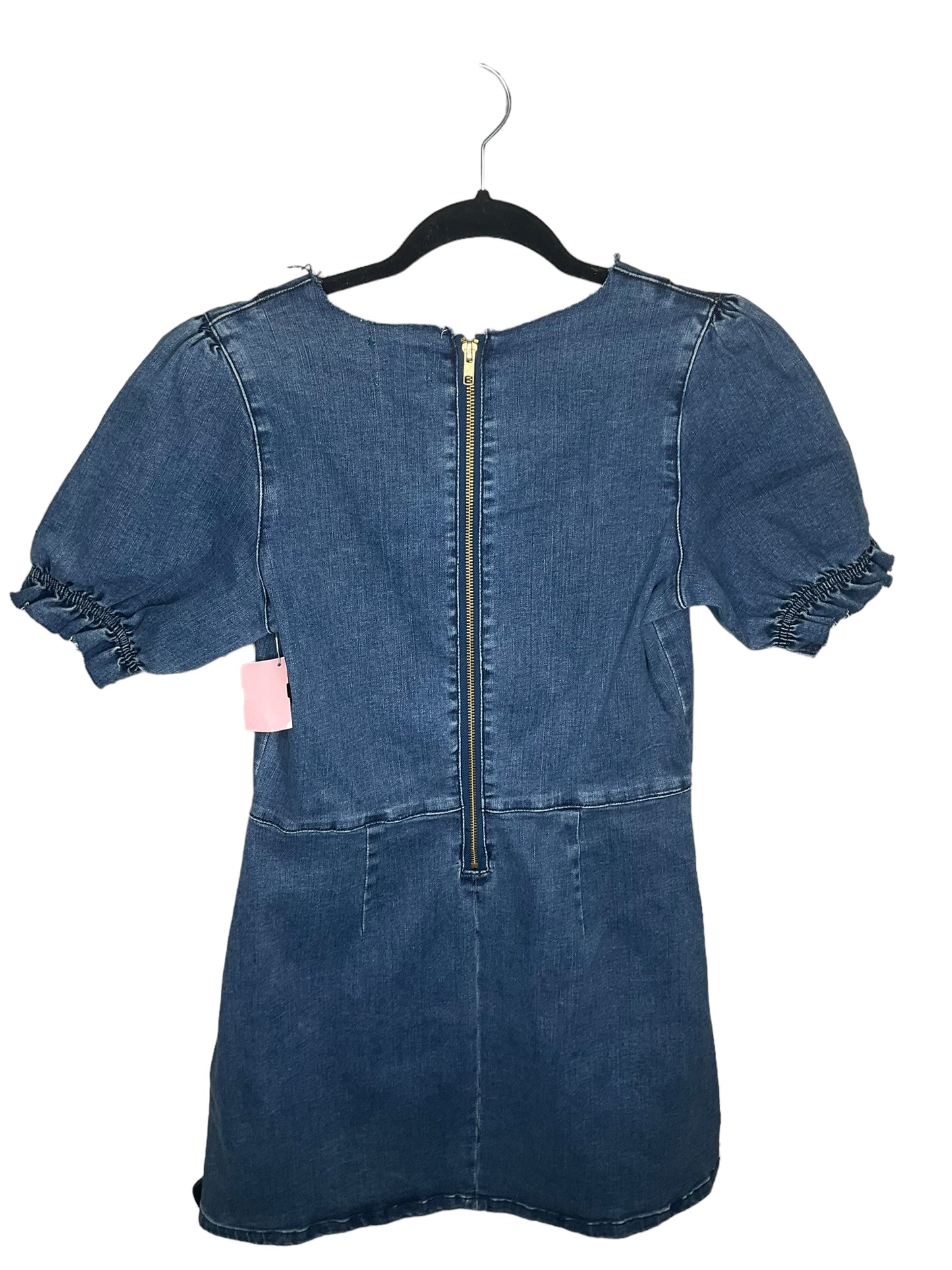 Dress Casual Short By Show Me Your Mumu In Blue Denim, Size: M