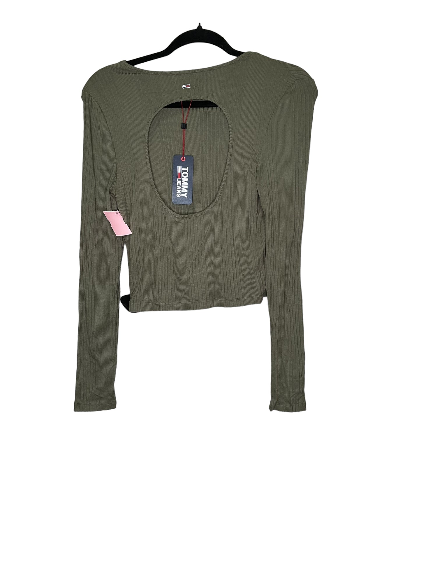 Top Long Sleeve By Tommy Hilfiger In Green, Size: L