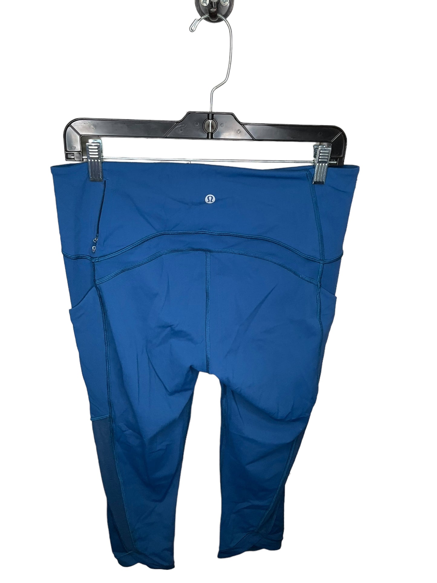 Athletic Capris By Lululemon In Blue, Size: 10