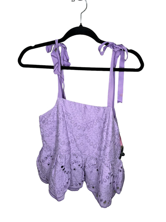 Top Sleeveless By J. Crew In Purple, Size: Petite   S