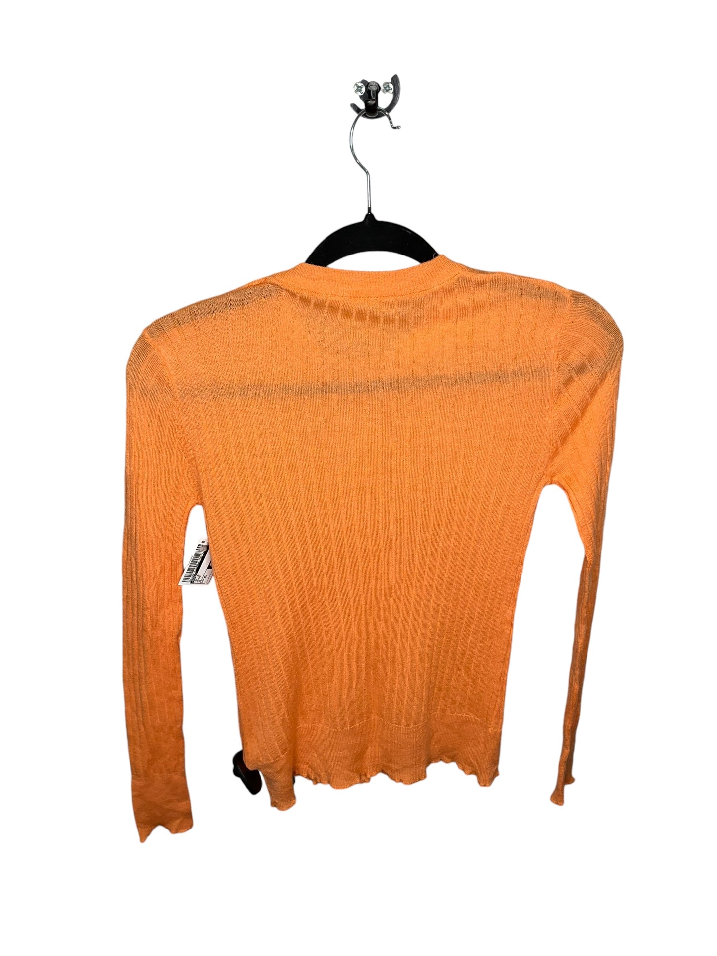 Top Long Sleeve By Elodie In Orange, Size: Xs