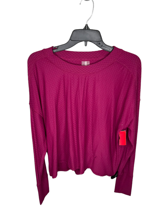 Athletic Top Long Sleeve Collar By Calia In Purple, Size: L