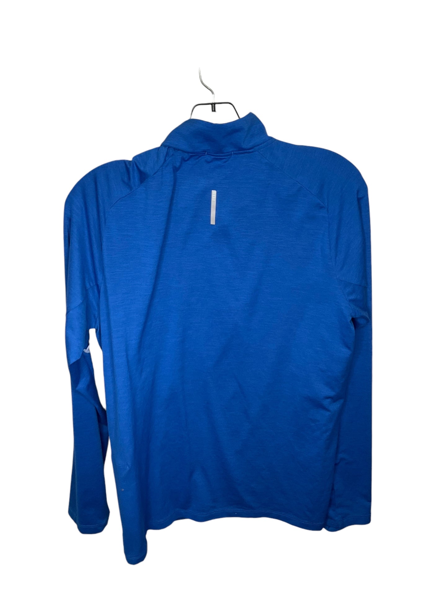 Athletic Top Long Sleeve Collar By Rei In Blue, Size: S