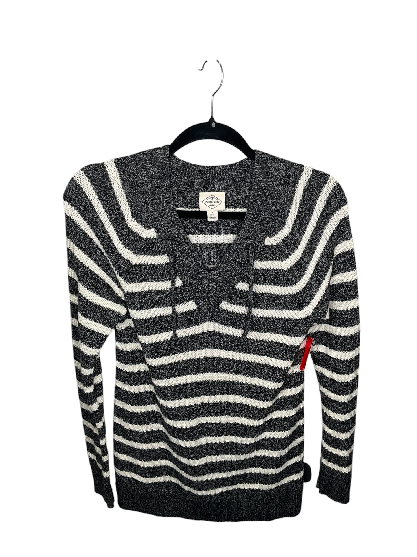 Top Long Sleeve By St Johns Bay In Striped Pattern, Size: S