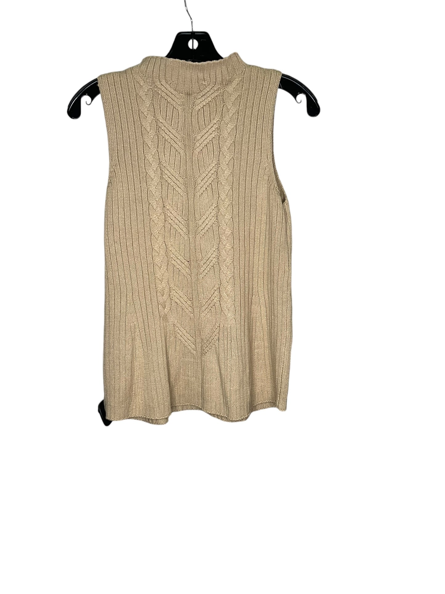 Vest Sweater By Michael Kors In Tan, Size: S