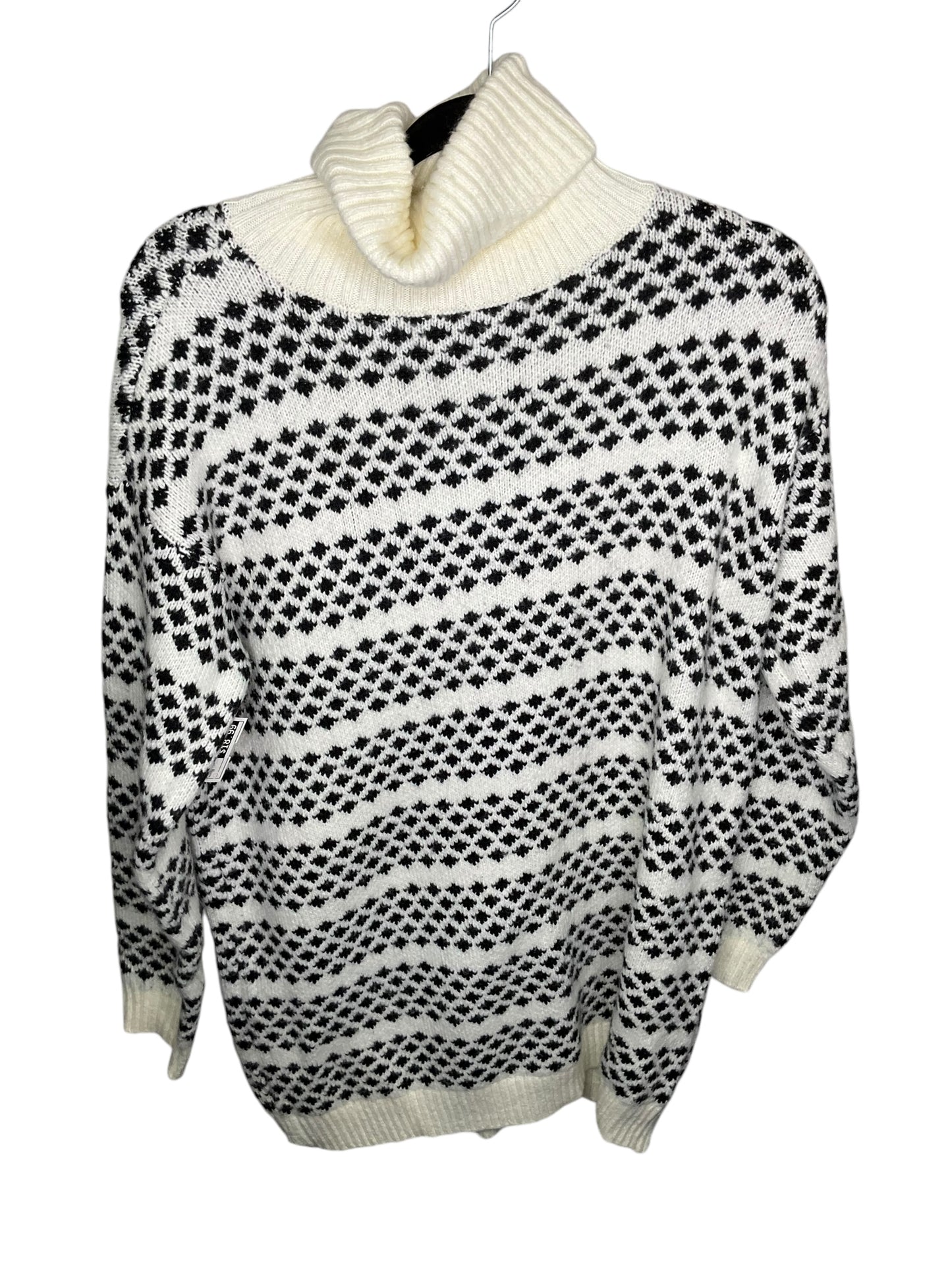 Sweater By Ann Taylor In Black & White, Size: M