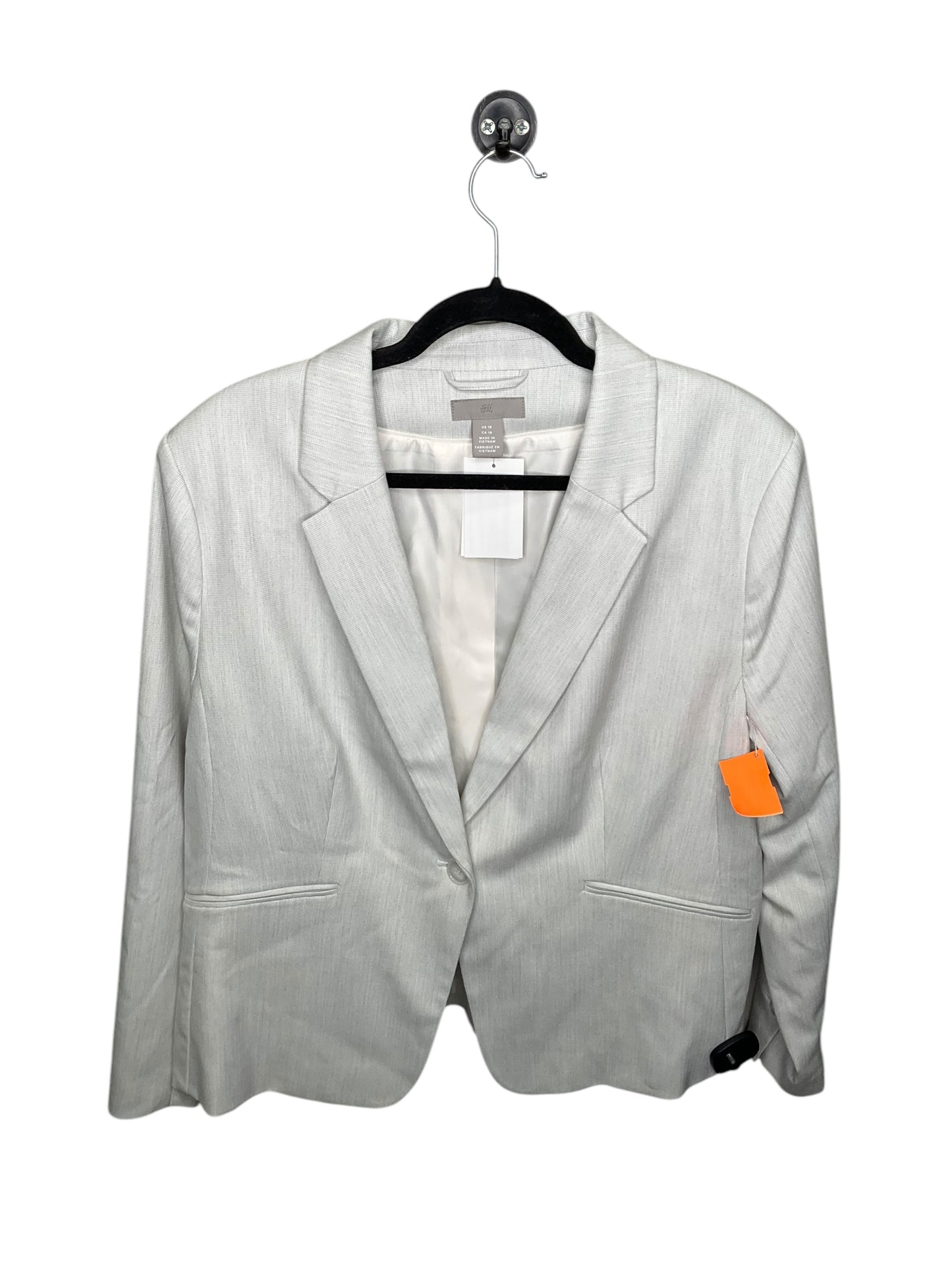 Blazer By H&m In Grey, Size: 18