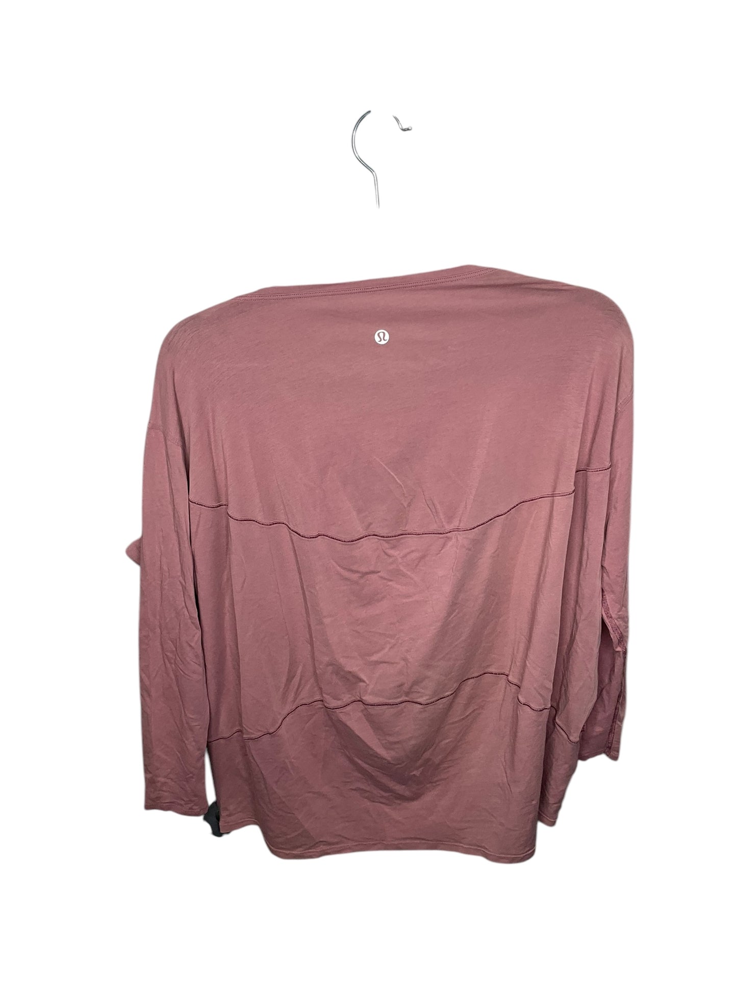 Top Long Sleeve By Lululemon In Pink, Size: S