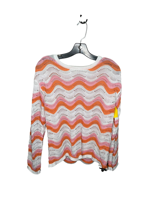 Top Long Sleeve By Clothes Mentor In Orange & Pink, Size: S