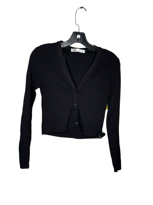 Top Long Sleeve By Zara In Black, Size: M