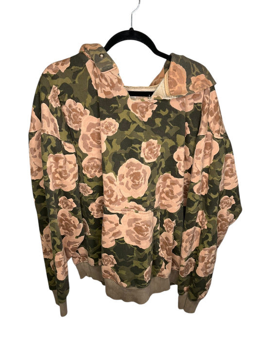 Sweatshirt Hoodie By We The Free In Camouflage Print, Size: L