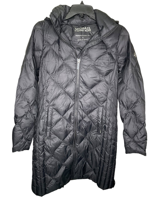 Jacket Puffer & Quilted By Michael Kors In Black, Size: S