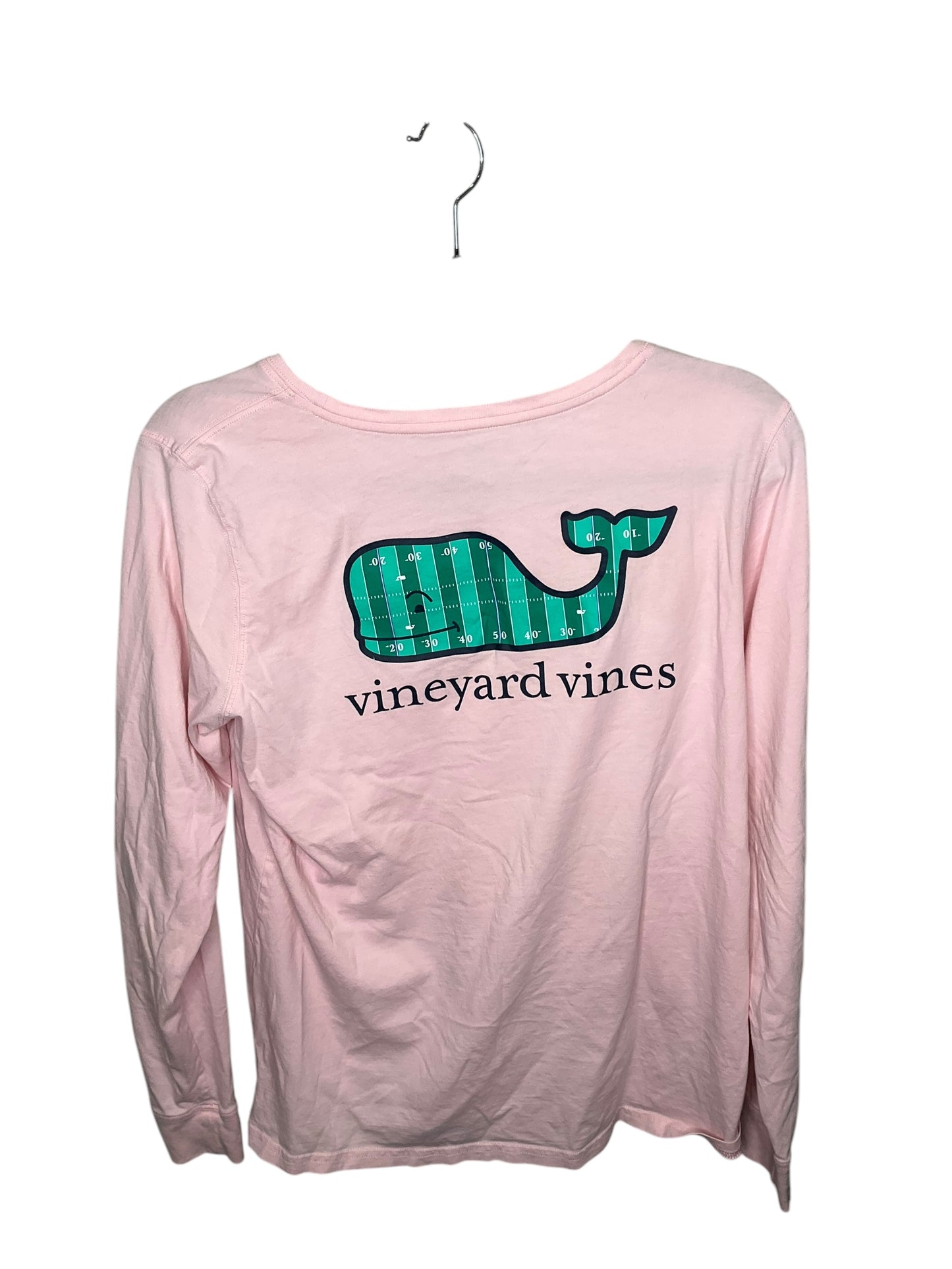 Top Long Sleeve By Vineyard Vines In Pink, Size: M