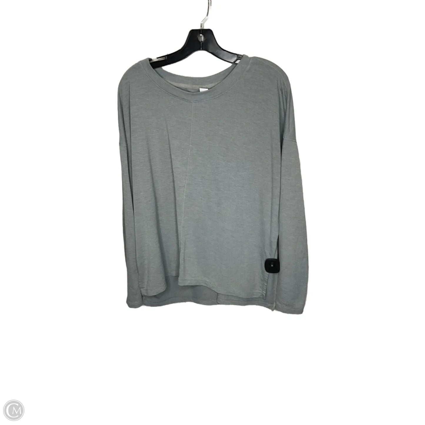Athletic Top Long Sleeve Crewneck By Old Navy In Grey, Size: L