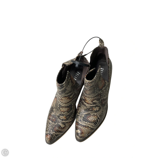 Boots Ankle Heels By Jenni Kayne In Snakeskin Print, Size: 9.5