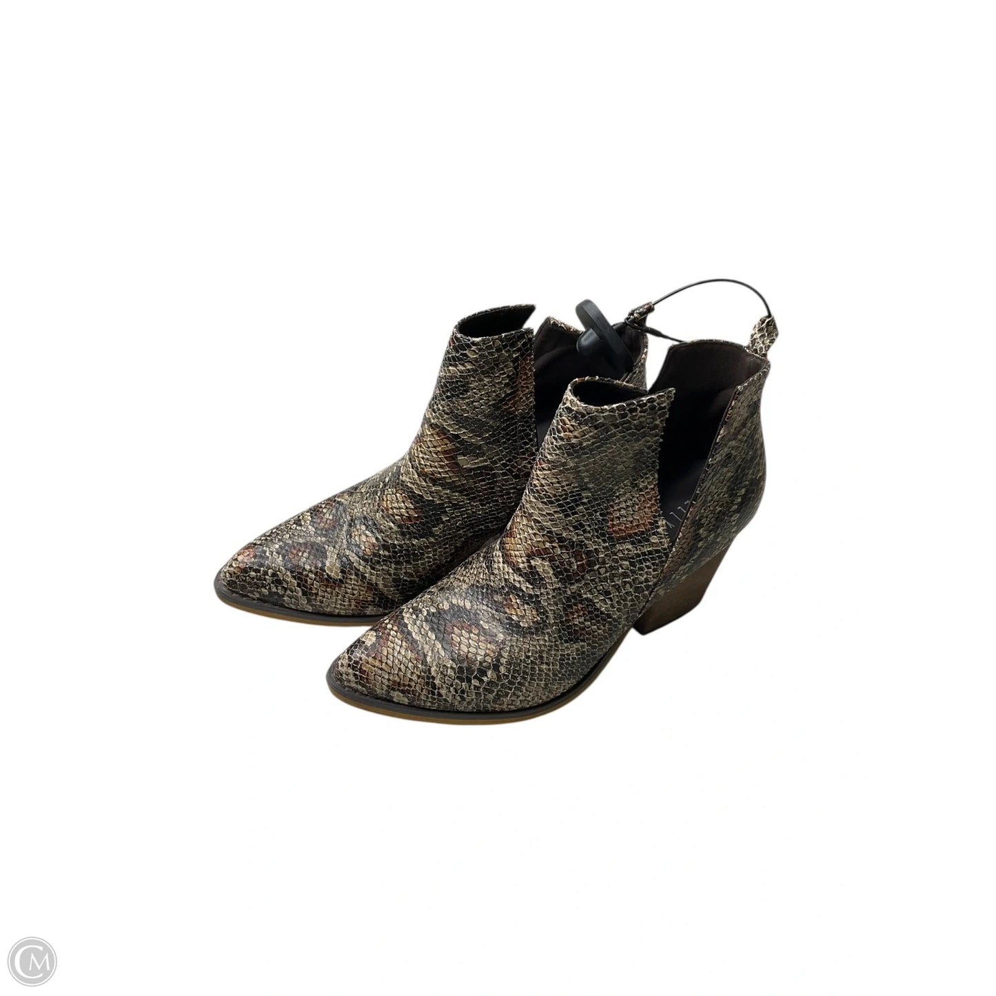 Boots Ankle Heels By Jenni Kayne In Snakeskin Print, Size: 9.5