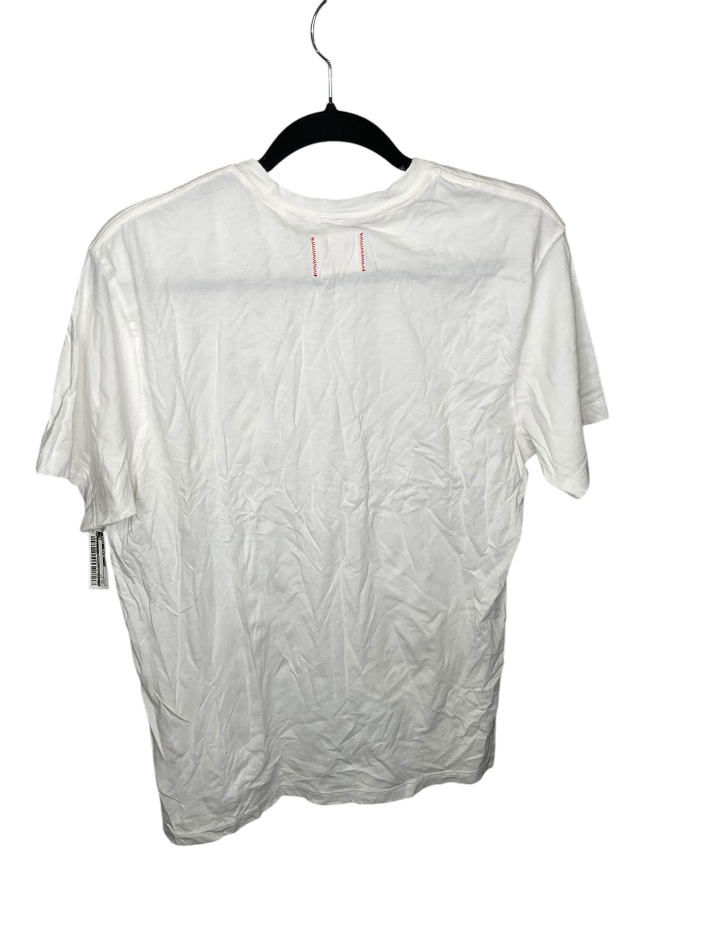 Top Short Sleeve By Clothes Mentor In White, Size: L