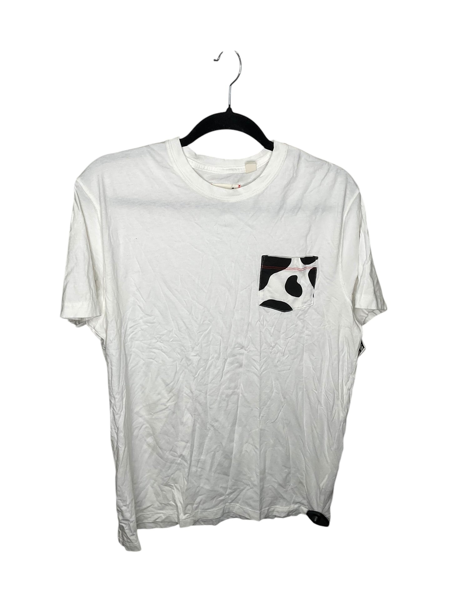 Top Short Sleeve By Clothes Mentor In White, Size: L