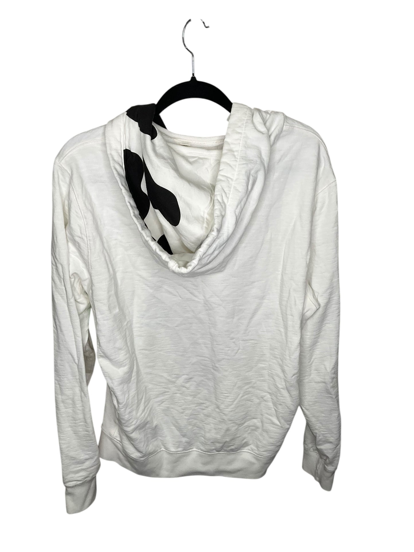 Sweatshirt Hoodie By Clothes Mentor In White, Size: L