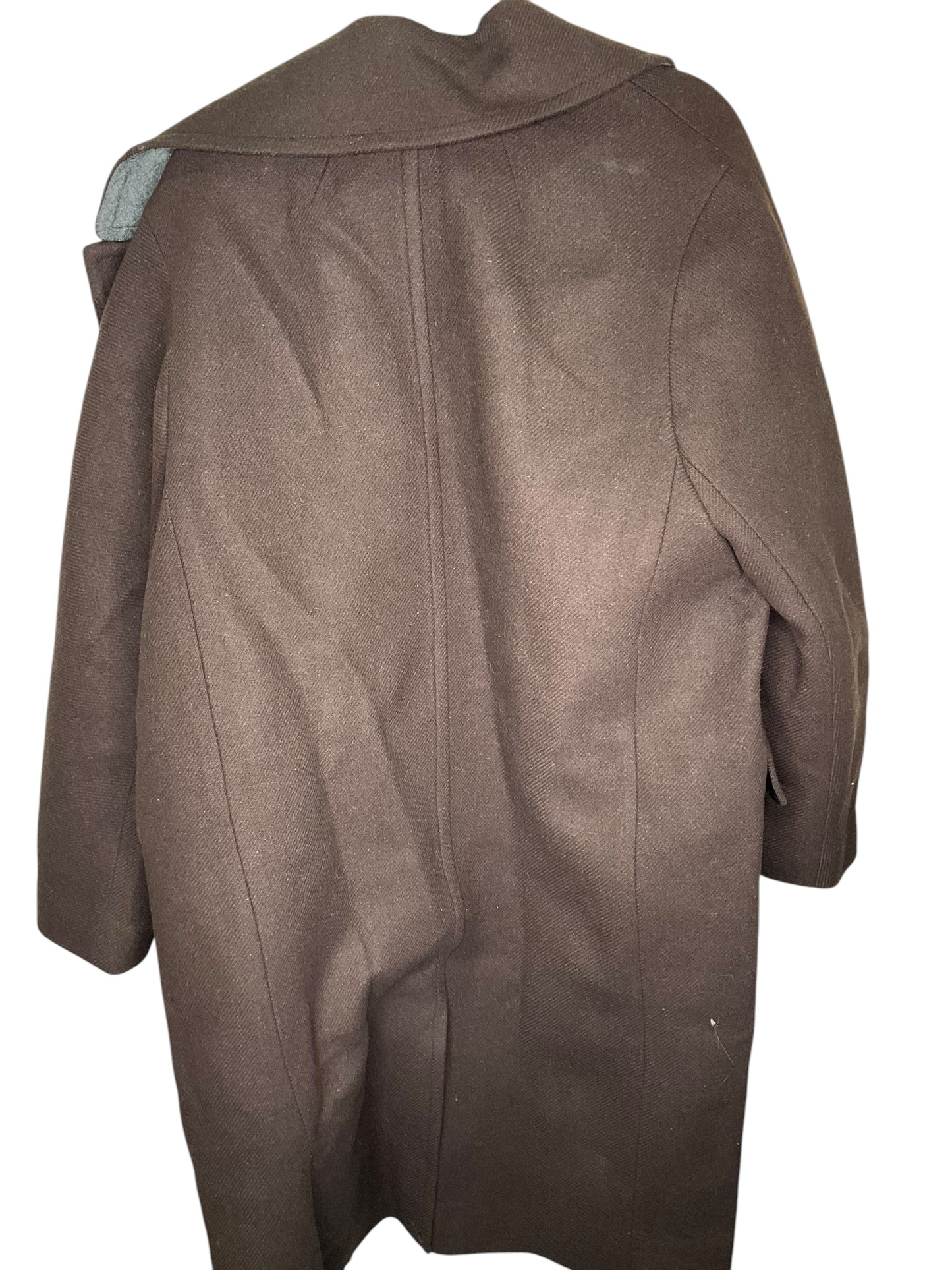 Coat Peacoat By Madewell In Brown, Size: 14